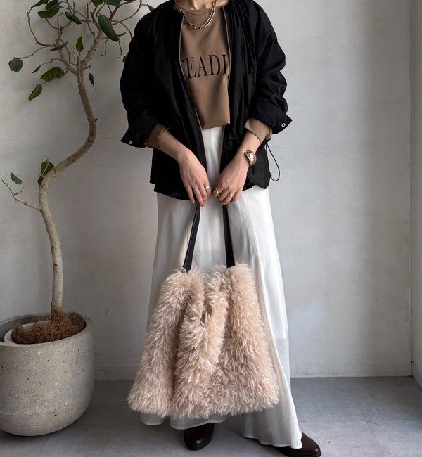  「【WEB限定】シアーヘムノーカラーブルゾン」|ブルゾン・スタジャン|