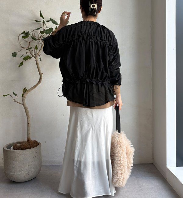  「【WEB限定】シアーヘムノーカラーブルゾン」|ブルゾン・スタジャン|