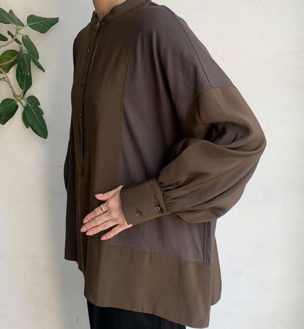  「カットドッキングブラウス」|シャツ・ブラウス|