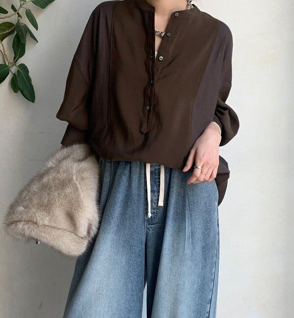  「カットドッキングブラウス」|シャツ・ブラウス|