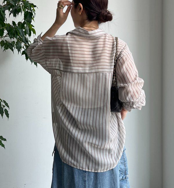  「シアーストライプシャツ」|シャツ・ブラウス|