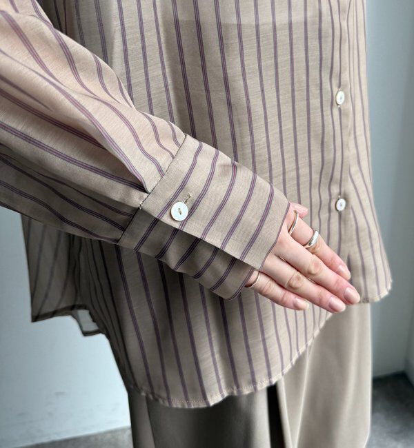  「シアーストライプシャツ」|シャツ・ブラウス|