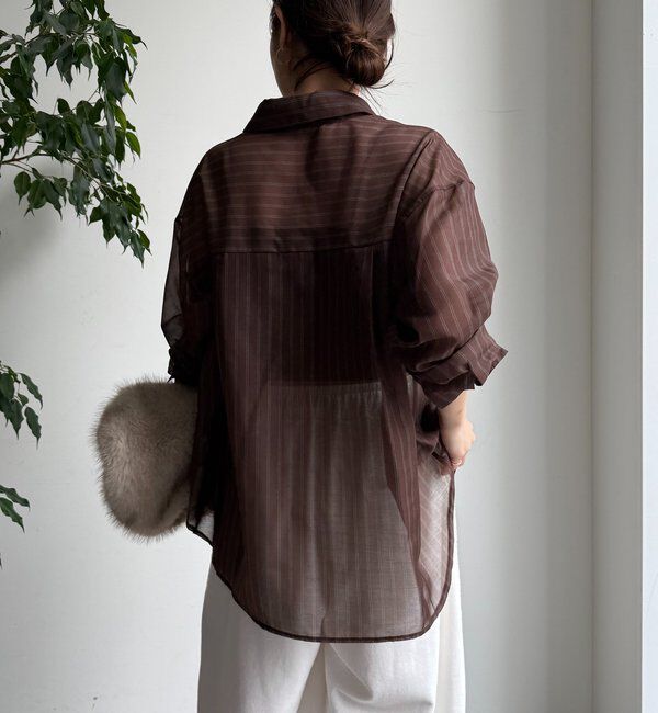  「シアーストライプシャツ」|シャツ・ブラウス|