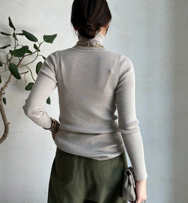  「【WEB限定】ラメタートルネックプルオーバー」|ニット・セーター|