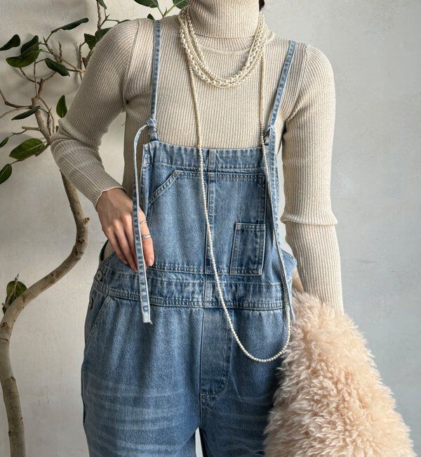  「【WEB限定】ラメタートルネックプルオーバー」|ニット・セーター|