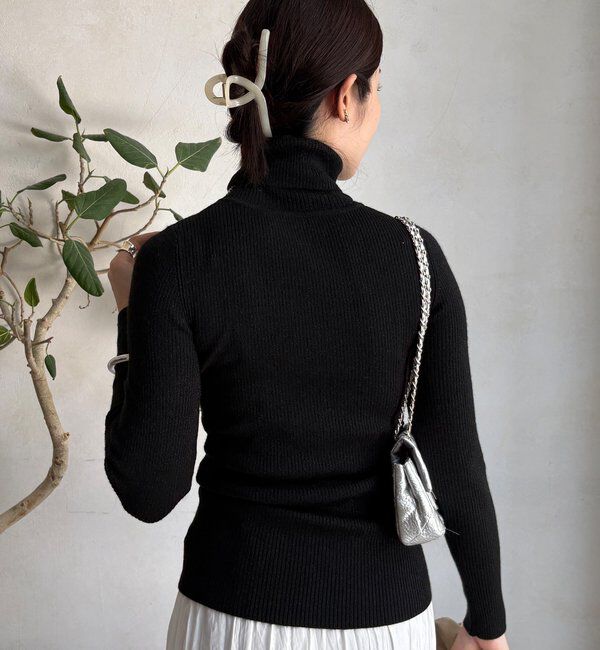  「【WEB限定】ラメタートルネックプルオーバー」|ニット・セーター|