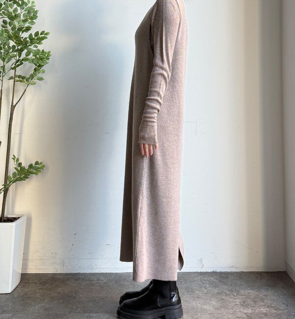  「【WEB限定】リブニット＋Uネックニットワンピースセット」|スーツ|