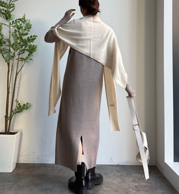  「【WEB限定】リブニット＋Uネックニットワンピースセット」|スーツ|