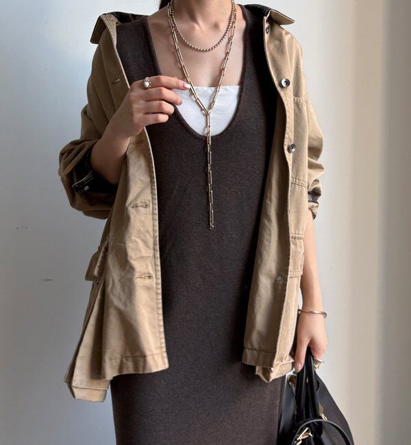  「【WEB限定】リブニット＋Uネックニットワンピースセット」|スーツ|