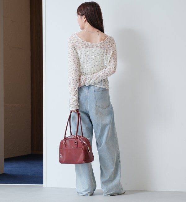  「【2WAY】シアーフラワーレースカーディガン」|カーディガン|