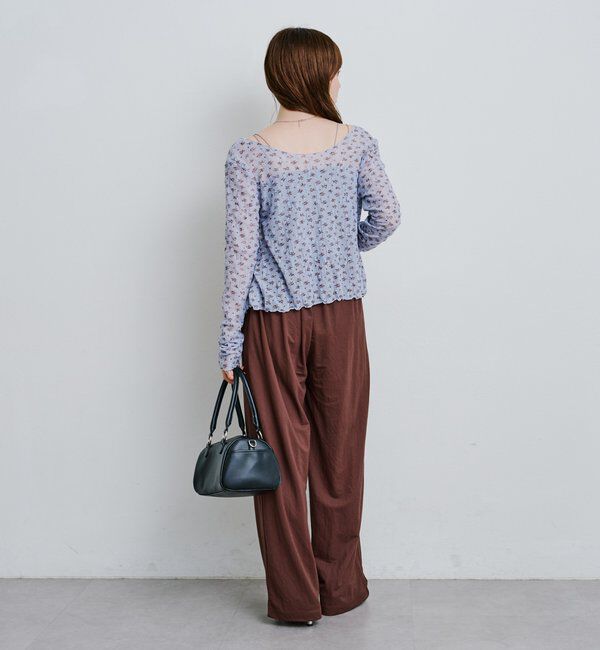  「【2WAY】シアーフラワーレースカーディガン」|カーディガン|