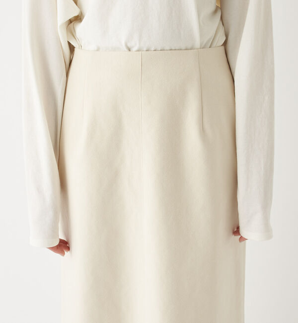  「【《定番人気アイテム》手洗い可】エコスウェードセミストレートスカート」|スカート|