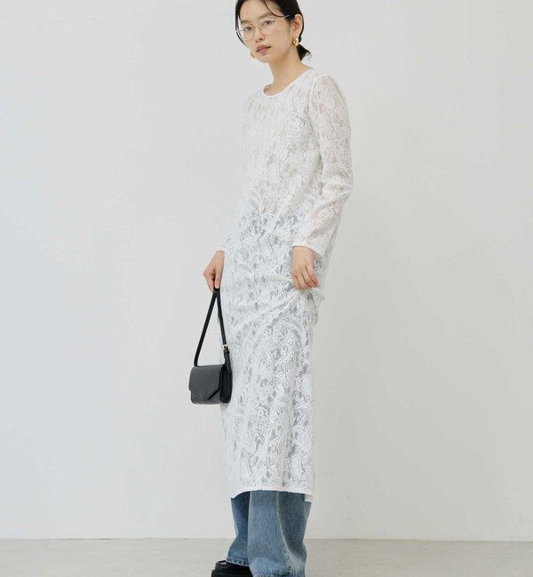 「ストレッチレースワンピース」|ワンピース|