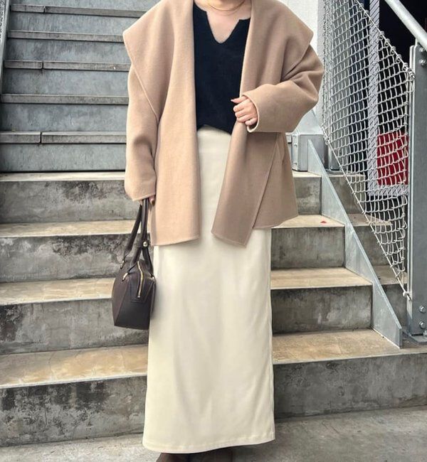  「【ルミネ限定カラー】【手洗い可能】ストレッチサテンタイトスカート」|スカート|