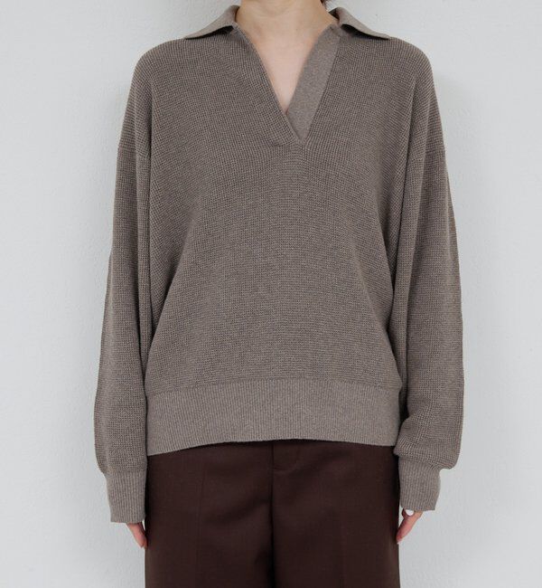  「【HERITANOVUM】ワッフルスッキパーニット」|ニット・セーター|