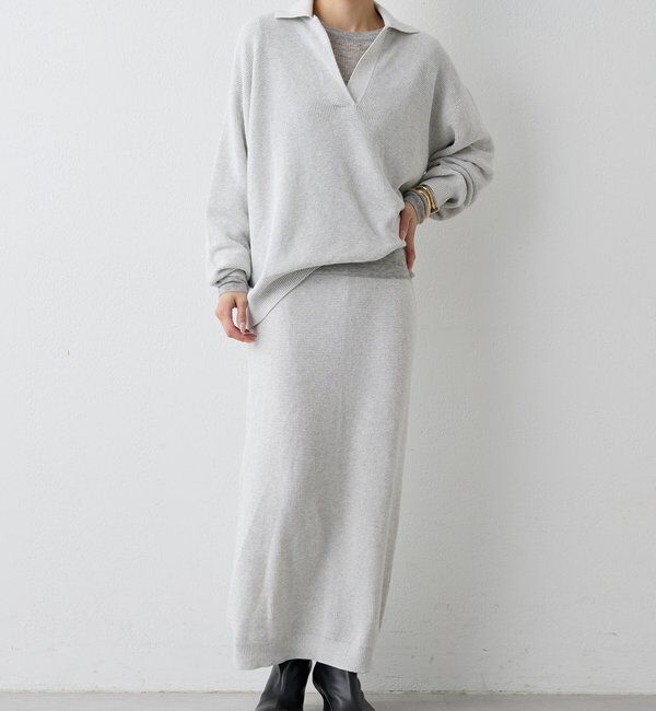  「【HERITANOVUM】ワッフルスッキパーニット」|ニット・セーター|