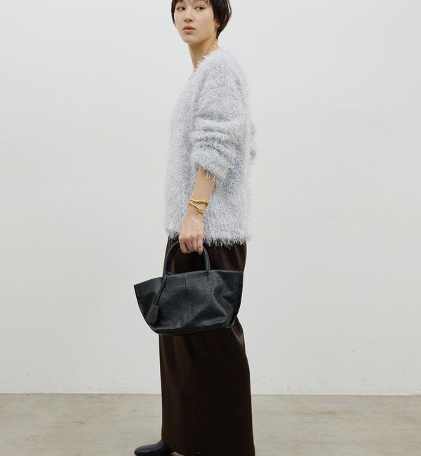  「【2way】【品良く着映える】フェザーヤーンニットプルオーバー」|ニット・セーター|