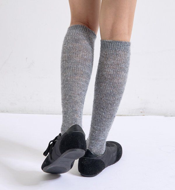  「プレート付きニットハイソックス」|ソックス|