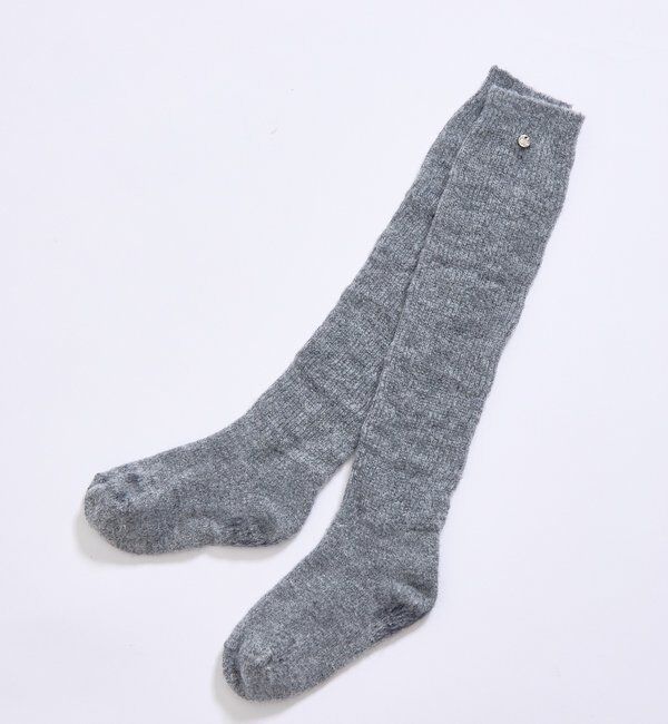  「プレート付きニットハイソックス」|ソックス|