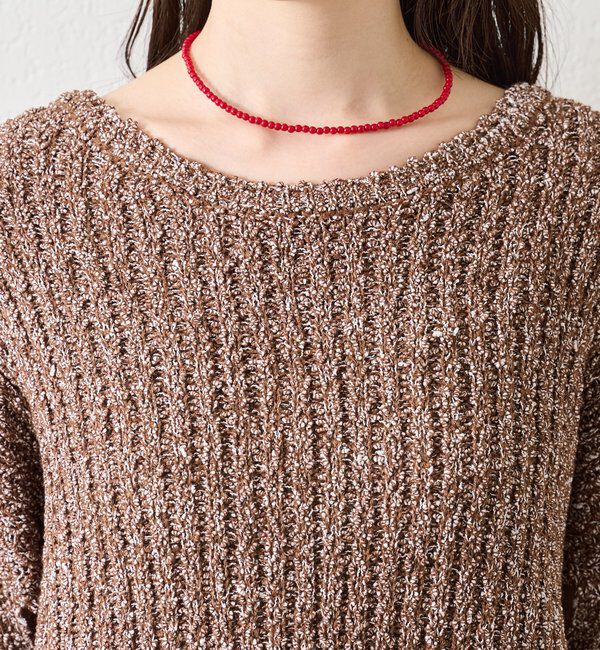  「スラブヤーンスリットニット」|ニット・セーター|