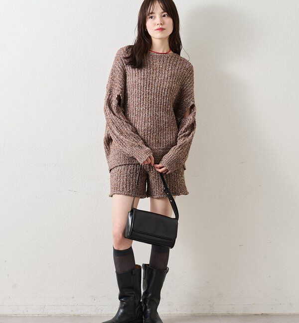  「スラブヤーンスリットニット」|ニット・セーター|