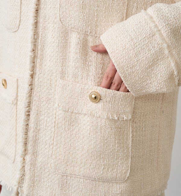  「ファンシーツイードジャケット」|ベスト・ジレ|