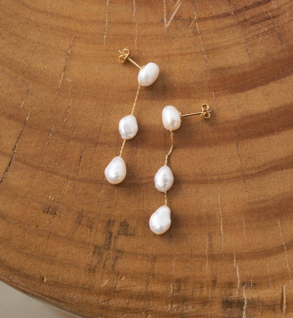  「【セレモニー対応可】【GALENA/ガレナ】ドロップパールピアス」|リング|