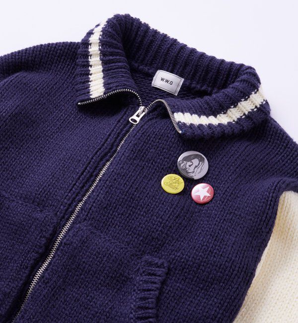  「ニットスタジャン」|カーディガン|