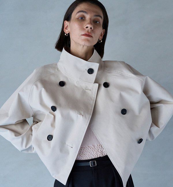  「【サイズ展開あり】ショートトレンチコート」|トレンチコート|