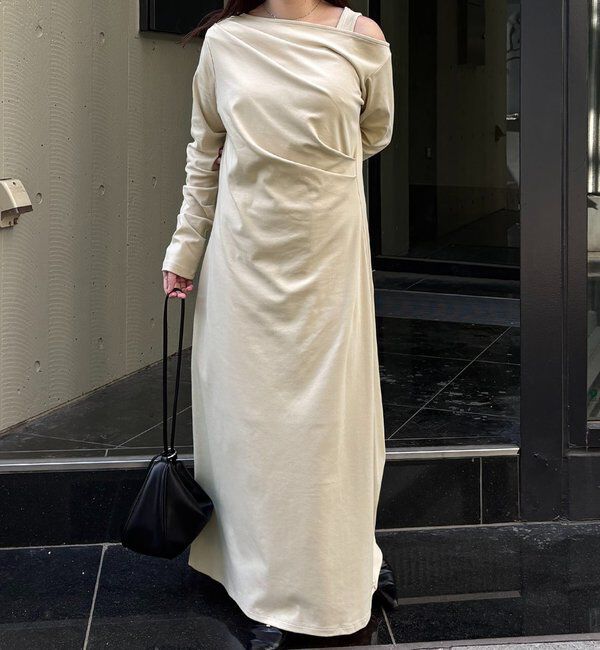  「【低身長サイズあり】タンクSETドレープワンピース」|ワンピース|