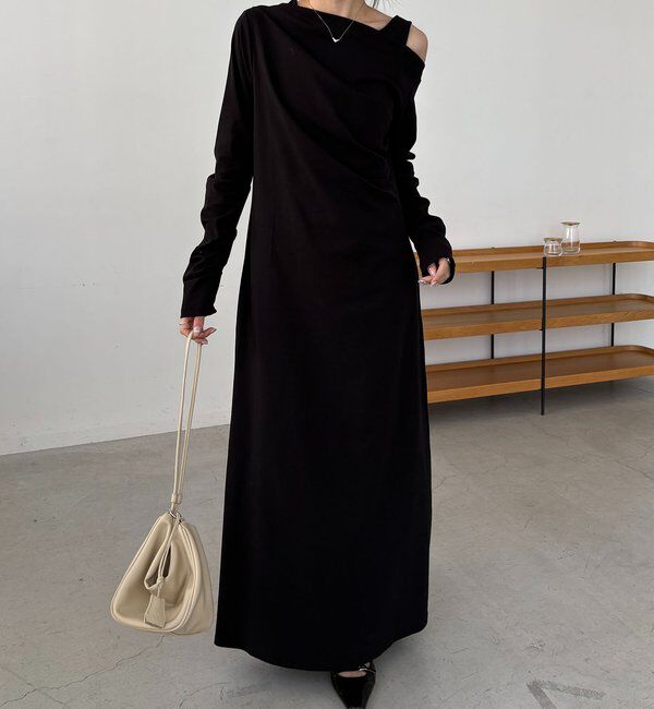  「【低身長サイズあり】タンクSETドレープワンピース」|ワンピース|