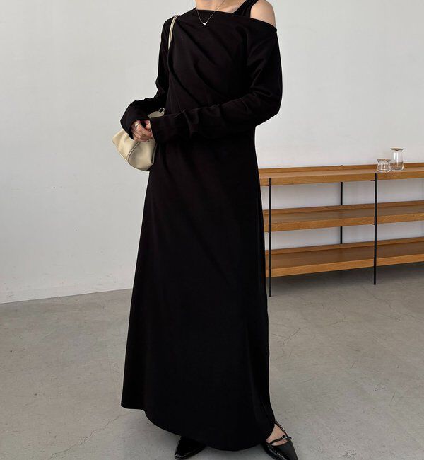  「【低身長サイズあり】タンクSETドレープワンピース」|ワンピース|