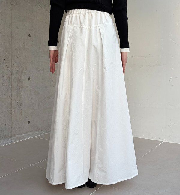  「【低身長サイズあり】切替コットンフレアスカート」|スカート|