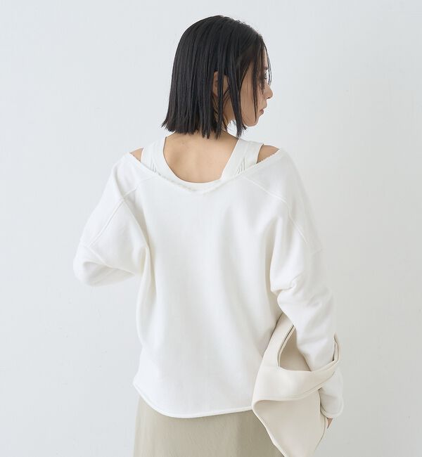 Rouge vif「裏毛Vネックスウェットプルオーバー」|スウェット・ジャージ|