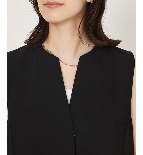 abahouse mavie「【エニデイカセット】タック切り替えジレ/セミオケ/きれいめ/レイヤード/ベスト/」|ベスト・ジレ|