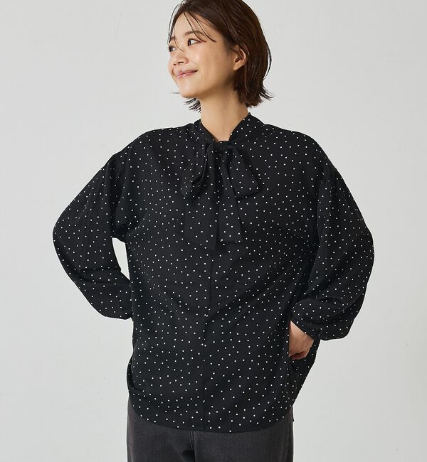 abahouse mavie「ボウタイ2WAYブラウス」|シャツ・ブラウス|