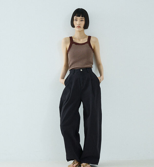 NOMINE「カップインアメスリニットタンク」|キャミソール|