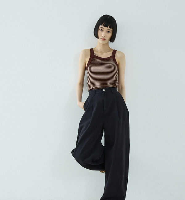 NOMINE「カップインアメスリニットタンク」|キャミソール|