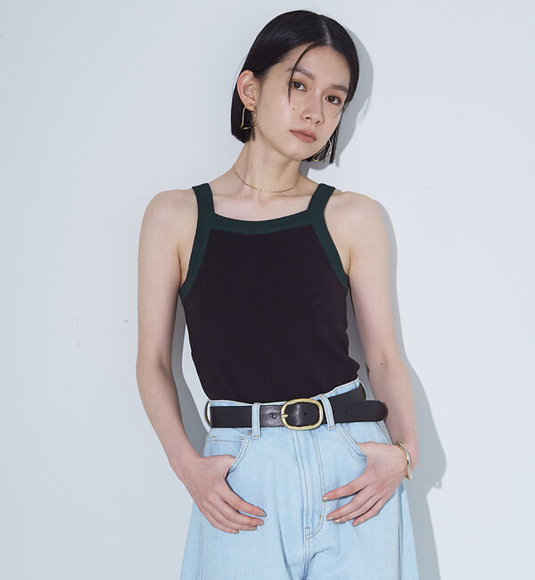 NOMINE「カップインアメスリニットタンク」|キャミソール|