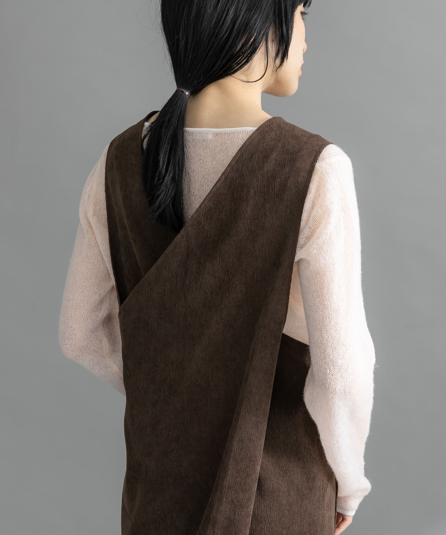  「『WEB限定』コーデュロイクロスジャンパースカート」|ワンピース|