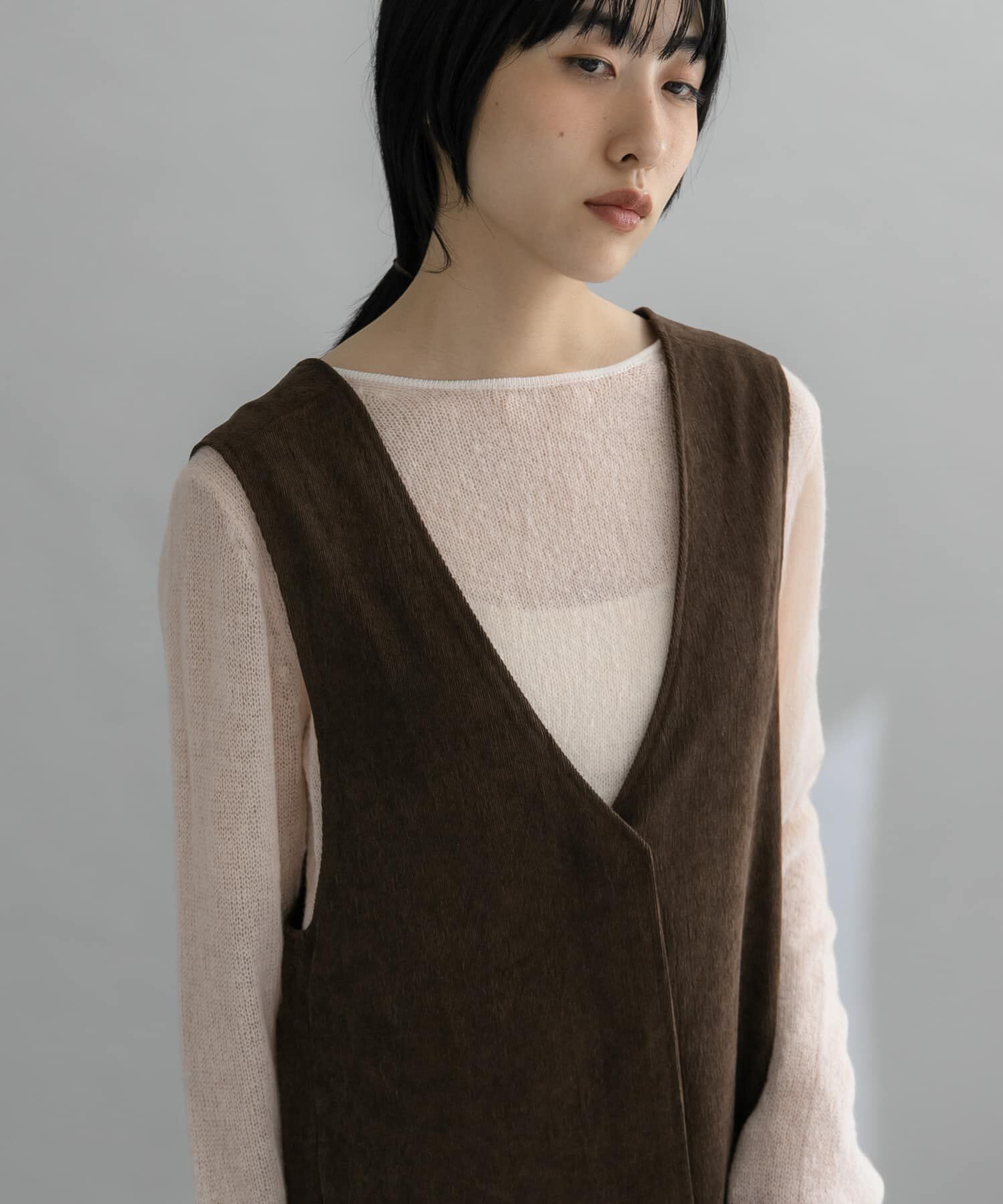  「『WEB限定』コーデュロイクロスジャンパースカート」|ワンピース|