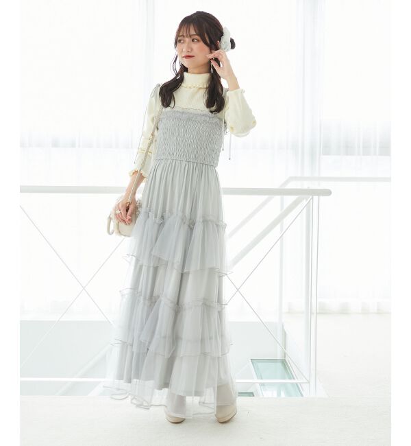  「プチフリルタートルニット」|ニット・セーター|