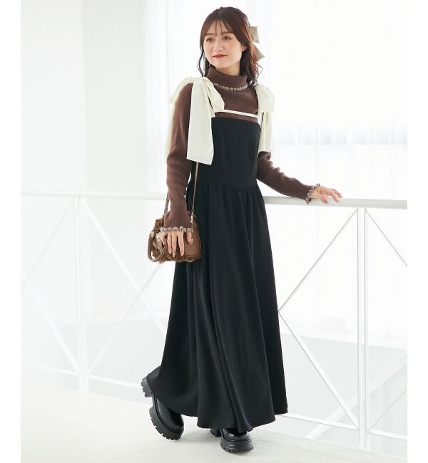  「プチフリルタートルニット」|ニット・セーター|