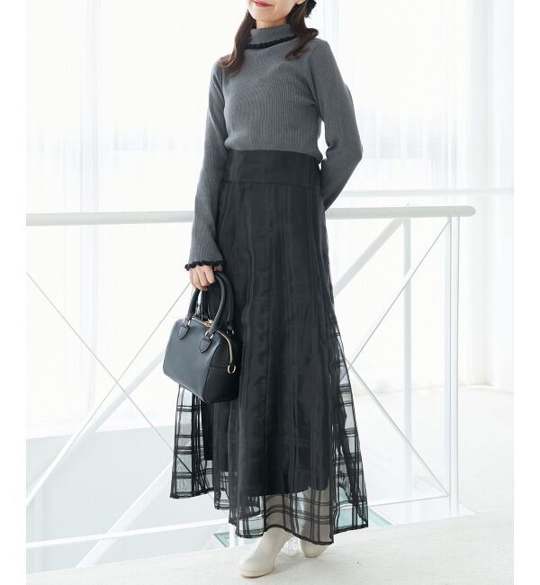  「プチフリルタートルニット」|ニット・セーター|