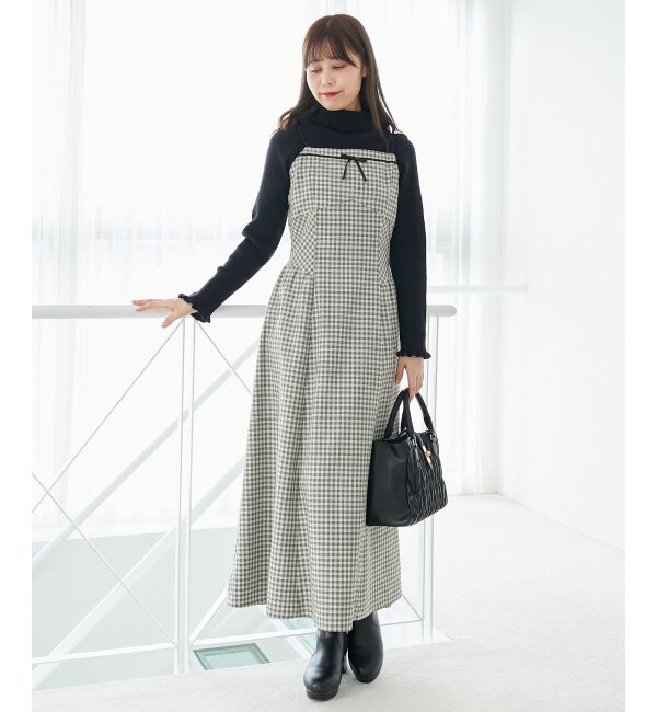  「プチフリルタートルニット」|ニット・セーター|