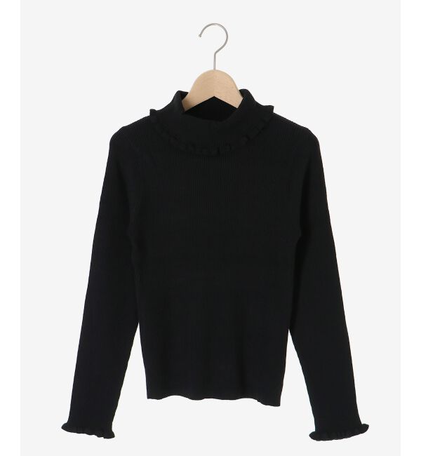  「プチフリルタートルニット」|ニット・セーター|