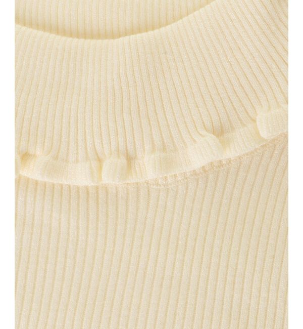  「プチフリルタートルニット」|ニット・セーター|