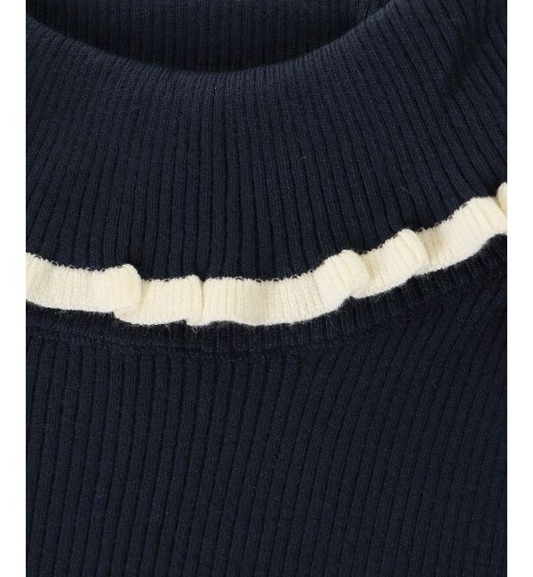  「プチフリルタートルニット」|ニット・セーター|