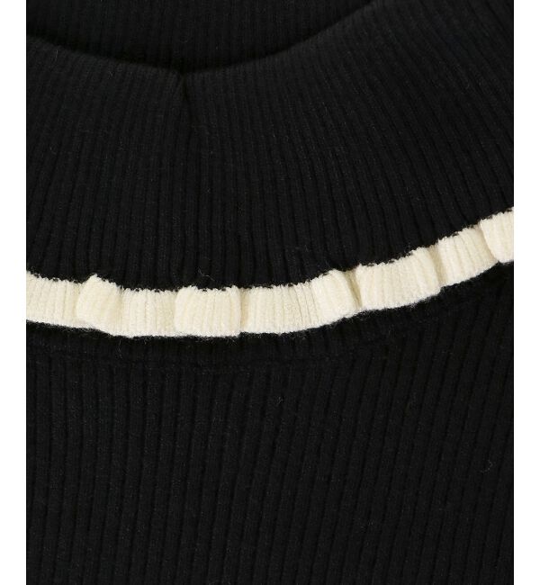  「プチフリルタートルニット」|ニット・セーター|