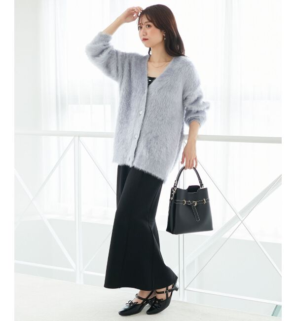  「キラメキシャギーミディカーディガン」|カーディガン|